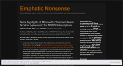Desktop Screenshot of emphaticnonsense.com
